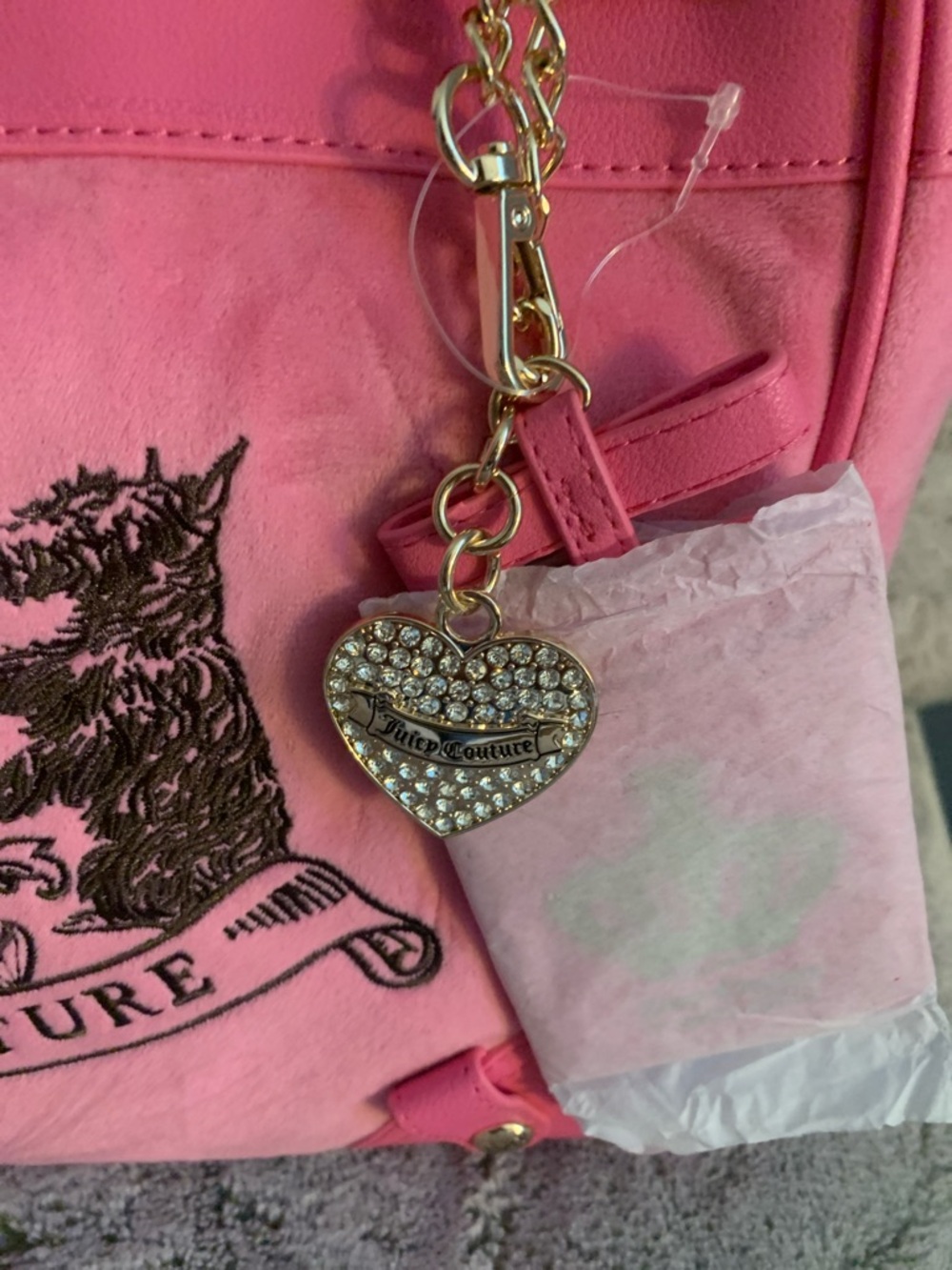 🆕- STUNNING JUICY COUTURE DAY DREAMER SCOTTIE DOGS TOTE IN LOVE POTION - Picture 6 of 8